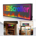 ‌Kochenkore P10 Programmable LED Sign, 39"x14" Scrolling Display, Waterproof Outdoor Digital Signage with WiFi Control, Indoor RGB Advertising Message Board for Business & Store Signs