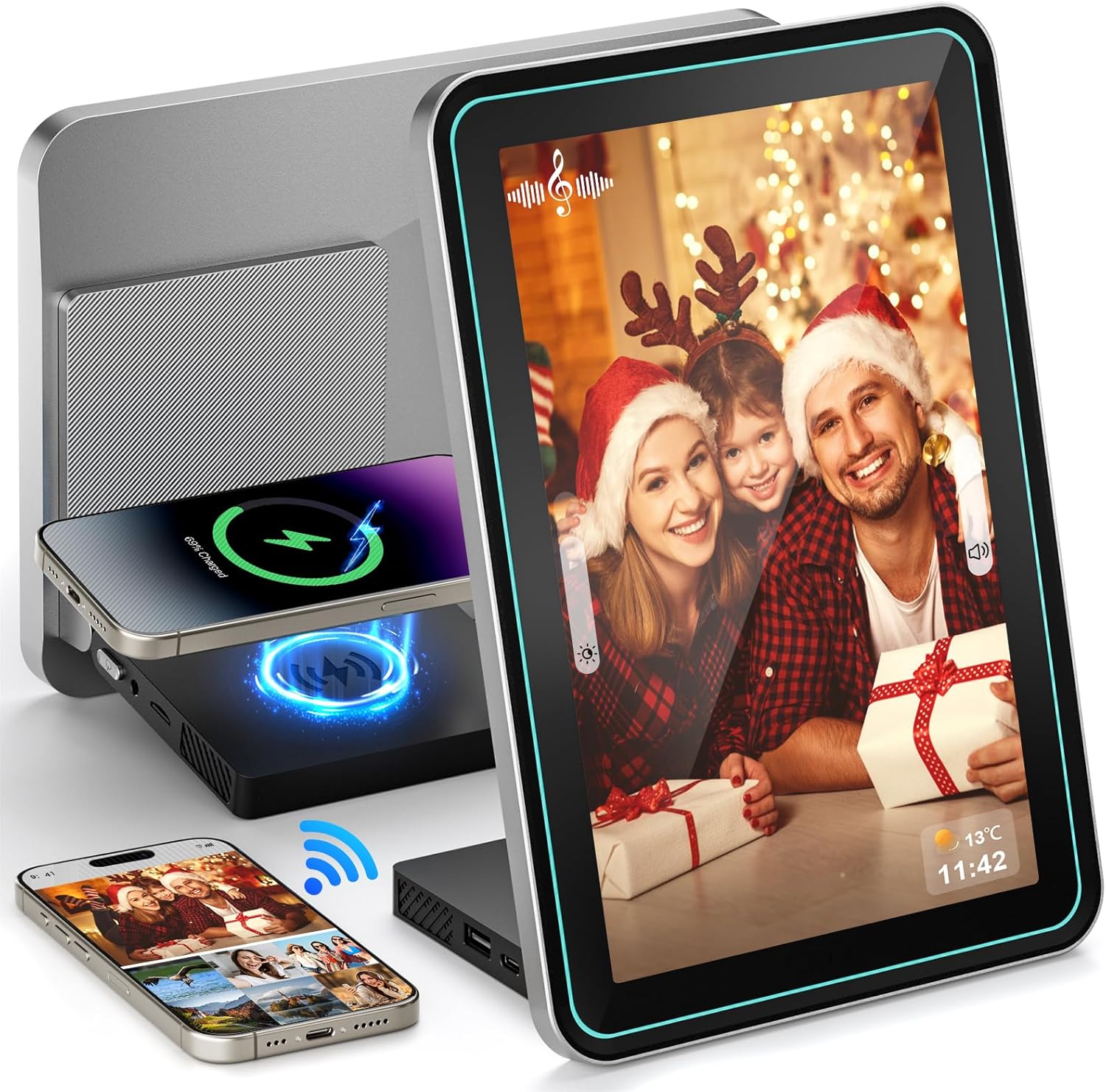 NBD WiFi Digital Picture Frame,10.1" IPS HD Touch Screen Digital Photo Frame, Share Photos/Videos Instantly via Free App，Built in 32GB Memory，Gifts for Birthday, Wedding, Mom