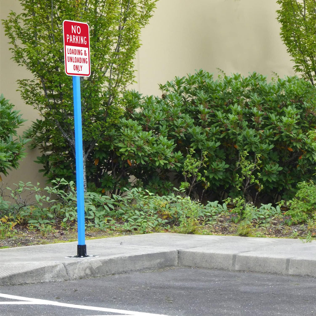 SmartSign (Pack of 2) 18 x 12 inch "No Parking - Loading And Unloading Only" Sign, 120 mil Thick Aluminum Composite (ACM), Engineer Grade Reflective Material, Red and White, Made in USA