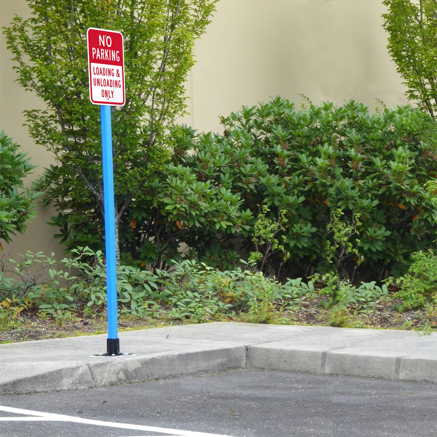 SmartSign (Pack of 2) 18 x 12 inch "No Parking - Loading And Unloading Only" Sign, 120 mil Thick Aluminum Composite (ACM), Engineer Grade Reflective Material, Red and White, Made in USA