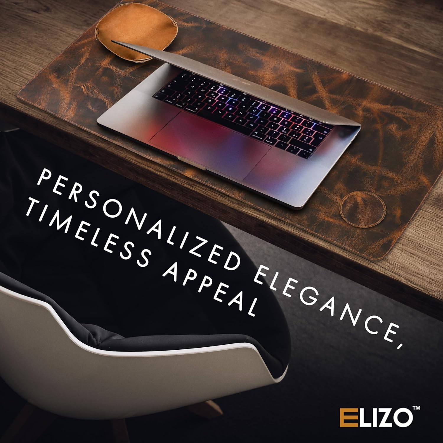 Leather Desk Pad Real Leather Desk Mat Desk Cover Desk Blotter Desk Protector Large Computer Mat for Keyboard Gaming Mouse Pad (2-Layer 3mm) Table Laptop Mat Office Desktop Accessories ELIZO
