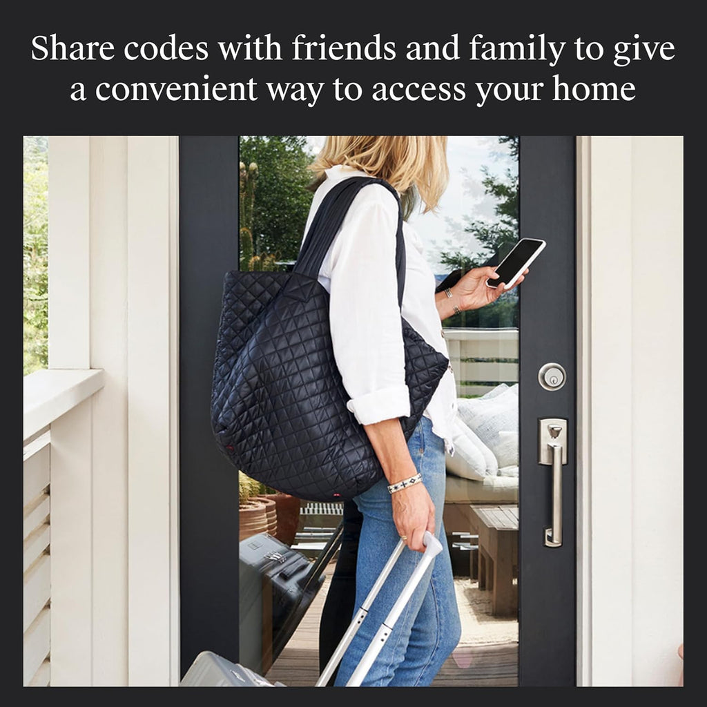 Level Lock (Matter) Smart Lock - World's Smallest, Most Beautifully Designed Matter-Over-Thread Deadbolt - Level App for iOS & Android | Works with Apple Home (Satin Nickel)