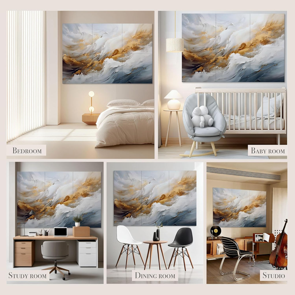 Acoustical Wall Panels, 72 X 48 Inches Art Acoustic Panels, Decorative Acoustic Panels, Acoustic Wall Panels, Sound Absorbing Wall Art, Whispers of Serenity