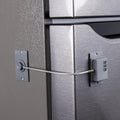 2-Pack Child Proof Fridge Lock with Combination - No Tools Required - PIN Refrigerator Lock for Kids - Freezer Latch to Keep Door Closed - for Toddlers, Cats, & Dogs - Universal Compatibility