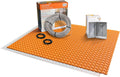 All-in-one Electric Radiant Floor Heating Kit 113 Sq Ft 120V with Smart WiFi Programmable Touchscreen Thermostat, Heating Uncoupling Membrane, Underfloor Heating Cable