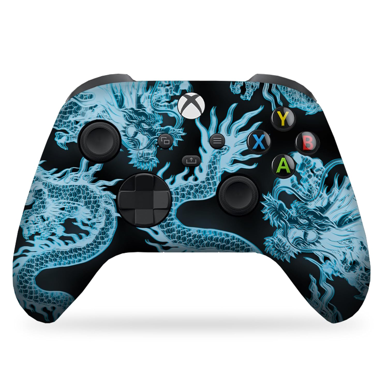 DreamController Neon Dragonns Custom X-box Controller Wireless compatible with X-box One/Series X/S Proudly Customized in USA I Permanent HYDRODIP Print(NOT JUST A SKIN)(MODDED)