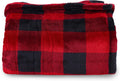SUNVIVI Heated Blanket 50" x 60", Heating Electric Throw Blanket, 10 Heat Settings, 12 Hours Auto Off, Machine Washable, ETL Certified, Overheating Protection, Black & Red