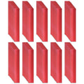 Non Fading Red Reflective Stickers 1 inch X 6 inch, Outdoor Waterproof High Visibility Warning Safety Adhesive Reflector Tape (100 Pcs)