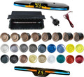 New Features Forward and Reverse Parking sensors, Option to Measure Distance in inches, bidirectional Display Option, and Customizable Digital Direction 18 Color Probes to Choose from(Brown)