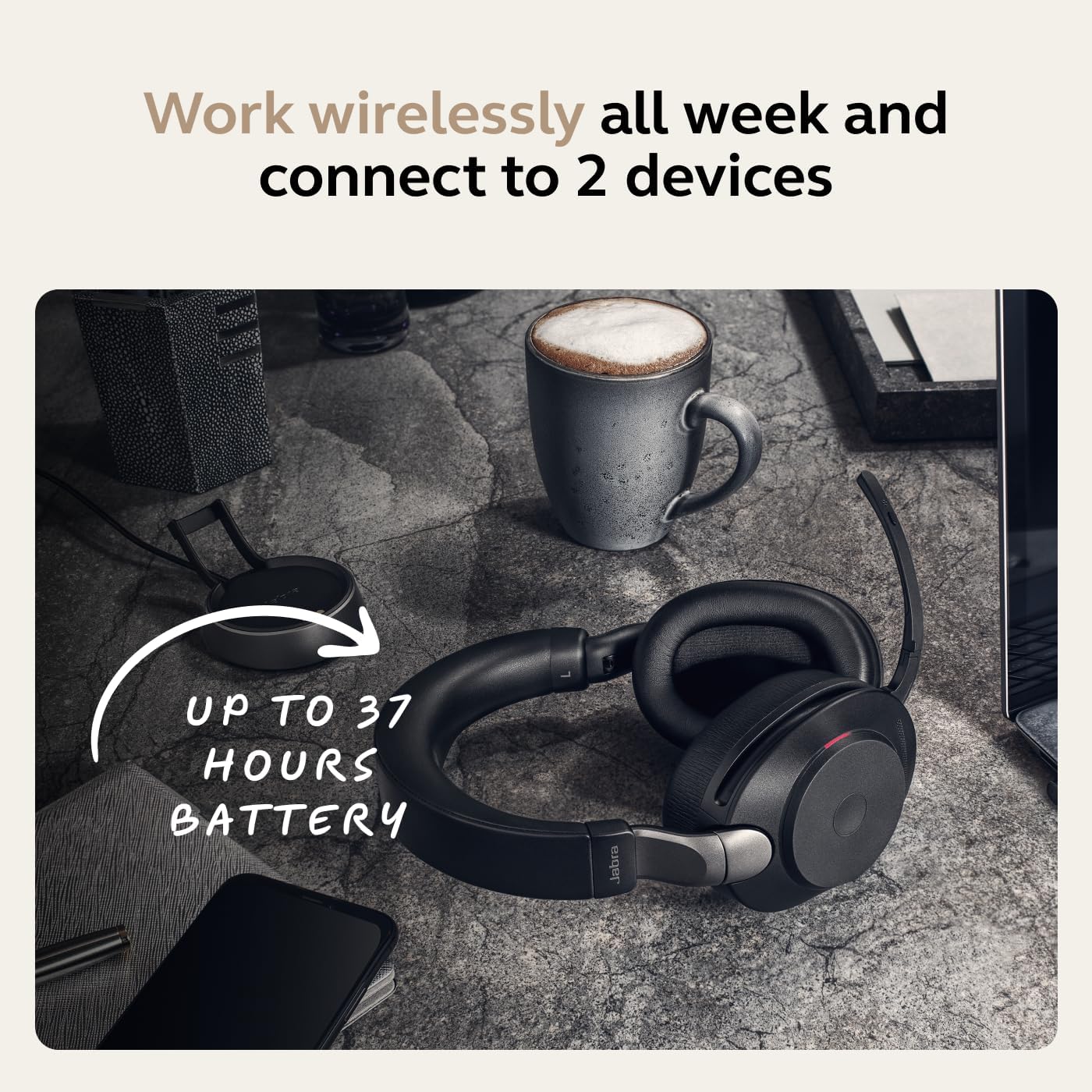 Jabra EVOLVE2 85, LINK380C MS Stereo Black