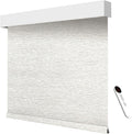 Smart Motorized Blinds – 70% Blackout Roller Shades with Remote, Alexa/Google Home/Siri Control, Matter Compatible, Wireless Rechargeable Battery, Custom Sizes for Windows & Sliding Doors