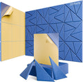 22 pack Acoustic Panels With Self-Adhesive, 12"X 12"X 0.4"Sound Proof Foam Panels, Sound Panels High Density, Soundproof Wall Panels for Home Studio Office Sky Blue