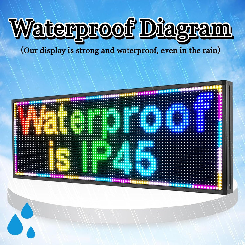 CT-P10 OUTDOOR Colorful Images Texts & Number LED sign board