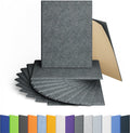 12 Pack Acoustic Panels Self Adhesive Sound Proof Foam, High Density Sound Acoustic Panel, 16X12X0.4 Inch 4:3 Rectangle Panels in Home, Office, Reccording Room, Studio (Moonlight Grey)