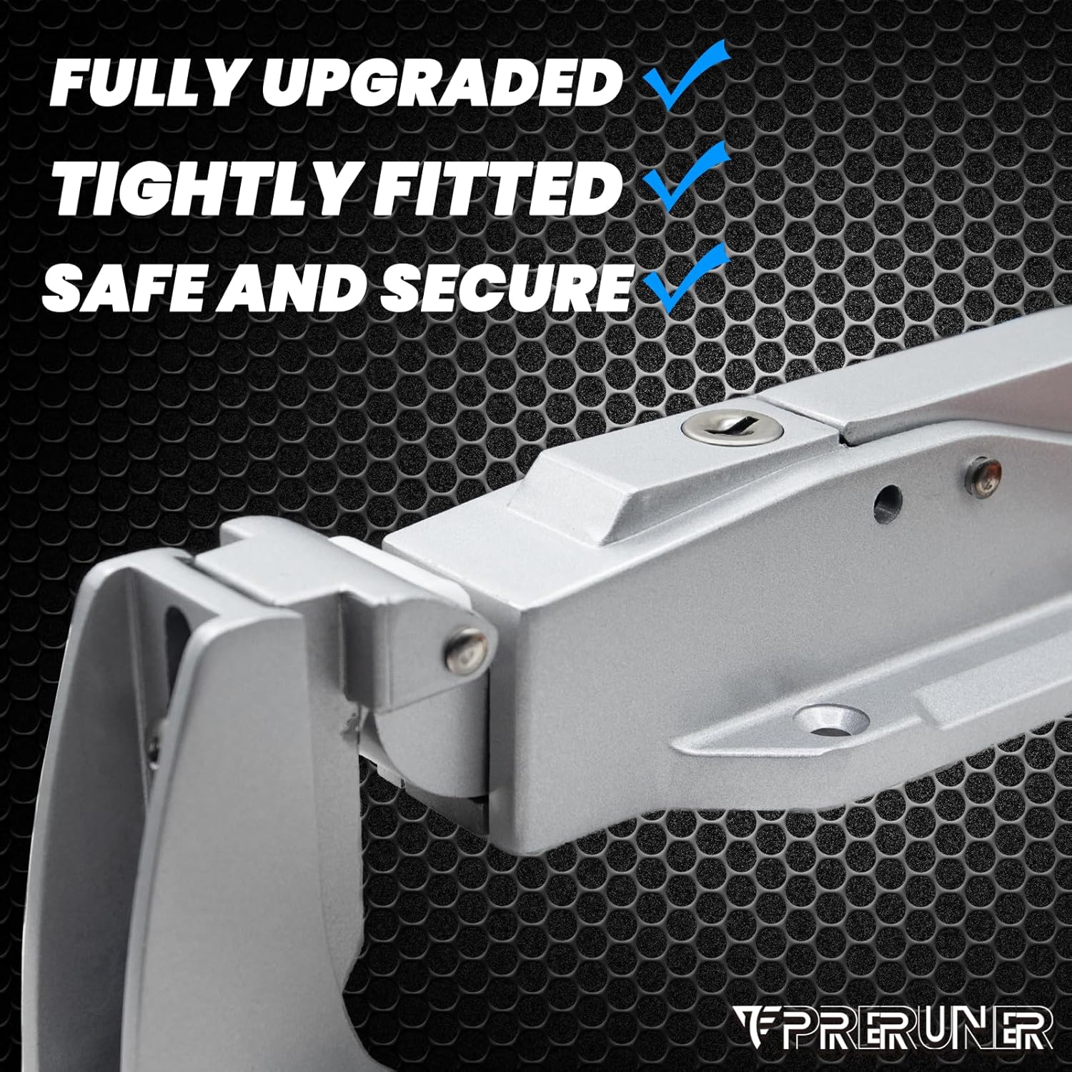Walk in Cooler Door Closer Complete Latch Kit, Walk in Cooler Door Handle Radial Latch, Offset -1/5 In-3/5 in(Offset) and 5.9" Solid Metal Interior Release Handle (Foggy White)