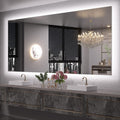 Keonjinn LED Backlit Mirror 84” x 36” Oversized Lighted Bathroom Mirror with UL Listed LED Driver, Large Stepless Dimmable Wall Mirror, Tempered Glass, CRI90+ Anti Fog Vanity Mirror with Backlights