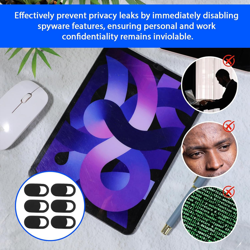 50 Pcs Camera Cover Slide, Ultra-Thin Privacy Protector for Laptop, Phone, Computer - Universal Webcam Protector & Laptop Sticker Covers, Camera Blocker and Lens Cover