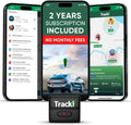 Tracki GPS Tracker for Vehicles, Car, Kids. Subscription Needed. US-Made Tech. 4G LTE GPS Tracking Device. Unlimited Distance, US & Worldwide. Small (Tracker) (Tracker 2 Years Subscription Incl.)
