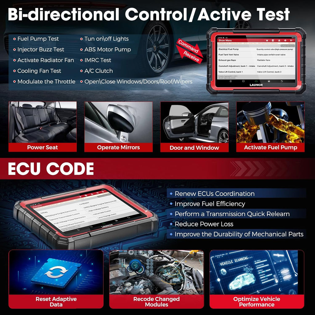 LAUNCH X431 PRO Elite OBD2 Scanner, 2025 All-in-One New Bidirectional Scan Tool with CANFD DOIP, ECU Diagnostics,38+ Resets, Full System,FCA Autoauth,VAG Guide, 2 Years Update Included