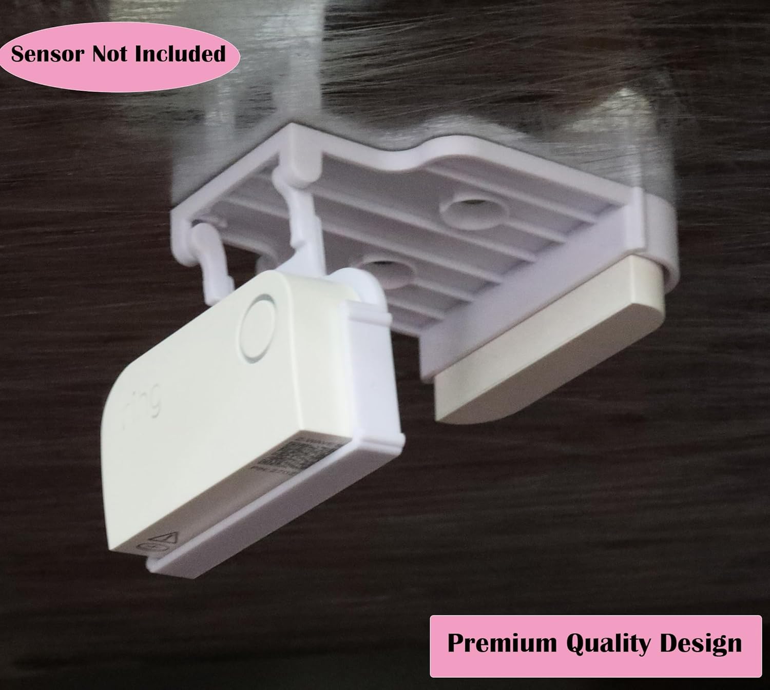 Garage Door Bracket Compatible with R-ing Alarm Contact Sensors (2nd Gen) – Perfect Fit, Reliable Hold, Quick Setup (2 Pack)