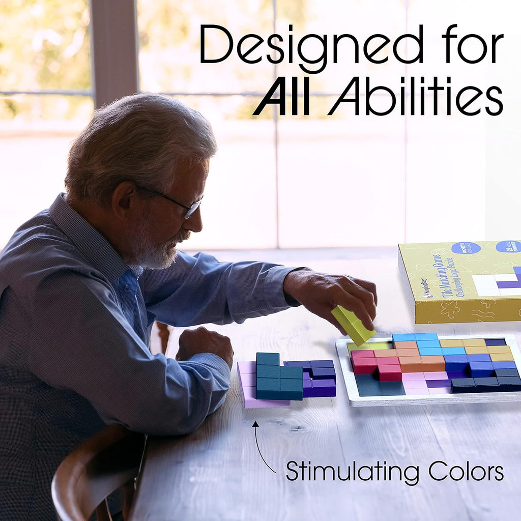 Keeping Busy Tile Matching Dementia Activities for Seniors | Memory Games for Seniors with Dementia Products for Elderly Brain Games for Adults Alzheimers Products for Elderly Brain Puzzles for Adults