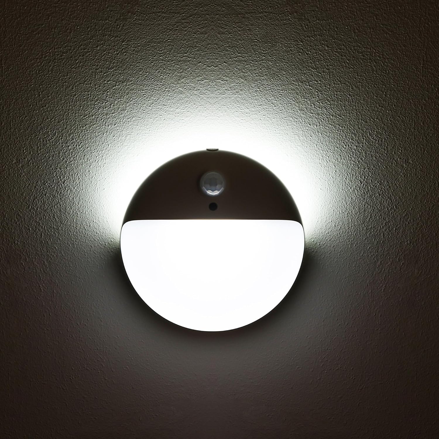2 Pack Battery Night Light, Toilet Lights, 2.6" Small Motion Senor Light, Stick on Lights, 3 Light Modes, Dimmable LED Nightlight for Closet, Stairs, Garage, Cabinet, Toliet, Daylight White