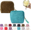 Stuffdatas Travel Jewelry Case, Stuffdatas Bags, Small Jewelry Travel Pouch Mini, Travel Jewelry Organizer Pouch Velvet, with 5 Compartments (2PCS-C)