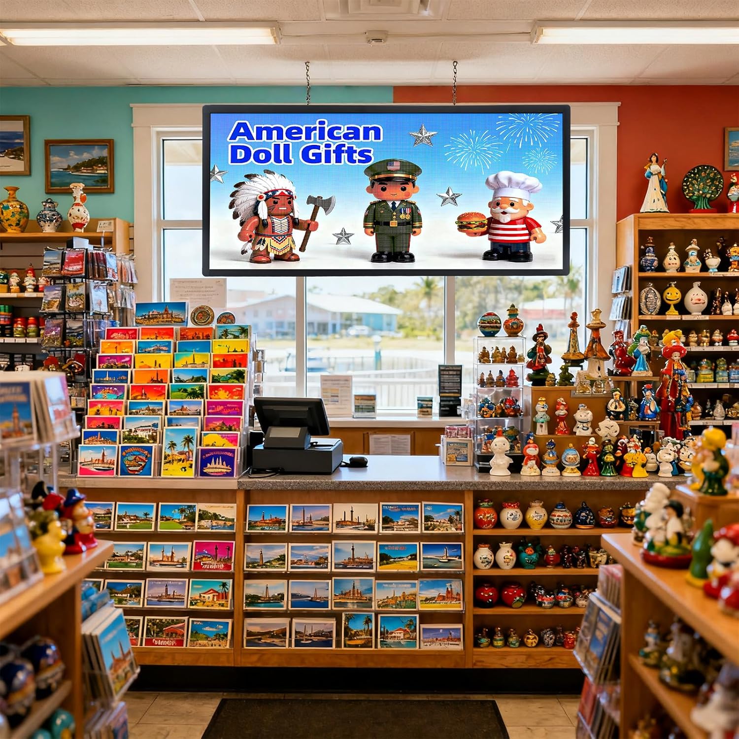 Programmable LED Sign for Business,P3 Outdoor Digital Electronic Message Board with WiFi Control, Scrolling Display Screen for Store Advertising, 40"x17"