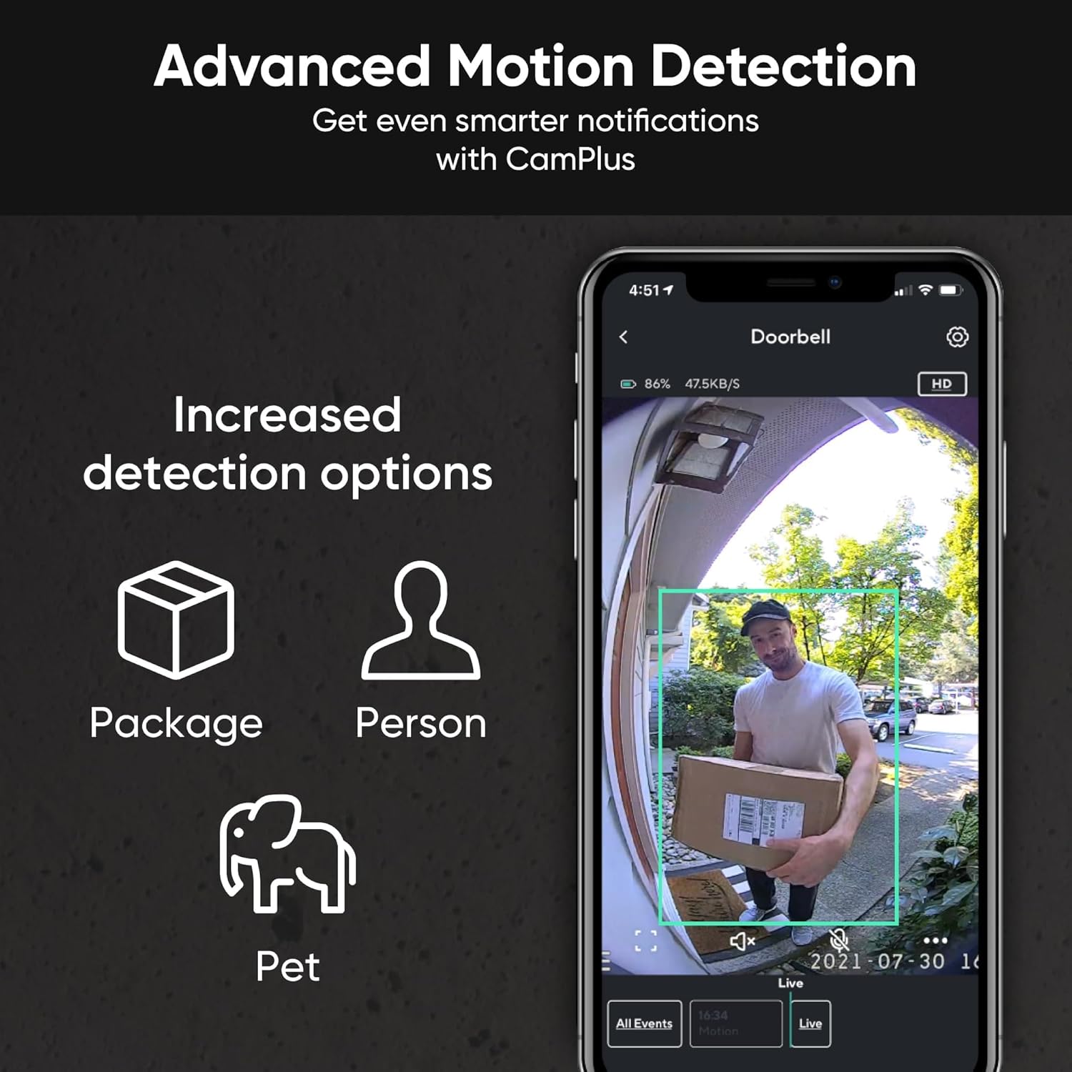 Wyze Wireless Video Doorbell Pro (Chime Included) with Easy-to-Use Design, 1440 HD Video, 1:1 Head-to-Toe View (1:1 Aspect Ratio), 2-Way Audio, Night Vision