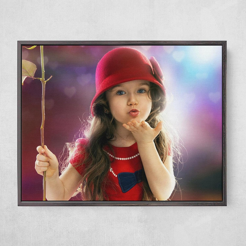 P&L ART. Personalized Custom Canvas Prints: Photo On Canvas Transform Your Photos into Stunning Framed Wall Art Digitally Printed Photo To Canvas Ideal for Home Decor Gifts Keepsakes Black 24x36
