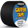 Gaffers Tape (3 Inch x 30 Yards) Strong Hold, Easy to Rip, Residue-Free Professional Grade Floor Tape for Electrical Cords, Matte Finish Non Reflective, Weather Resistant (Black)