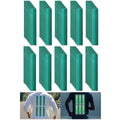 Non Fading Green Reflective Stickers 1 inch X 6 inch, Outdoor Waterproof High Visibility Warning Safety Adhesive Reflector Tape (100 Pcs)