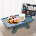 SINWANT Couch Arm Table, Bamboo Sofa Clip on Tray Tables,Sofa Armrest Tray with 360° Phone Holder,Couch Armrest Table for Eating and Drinking