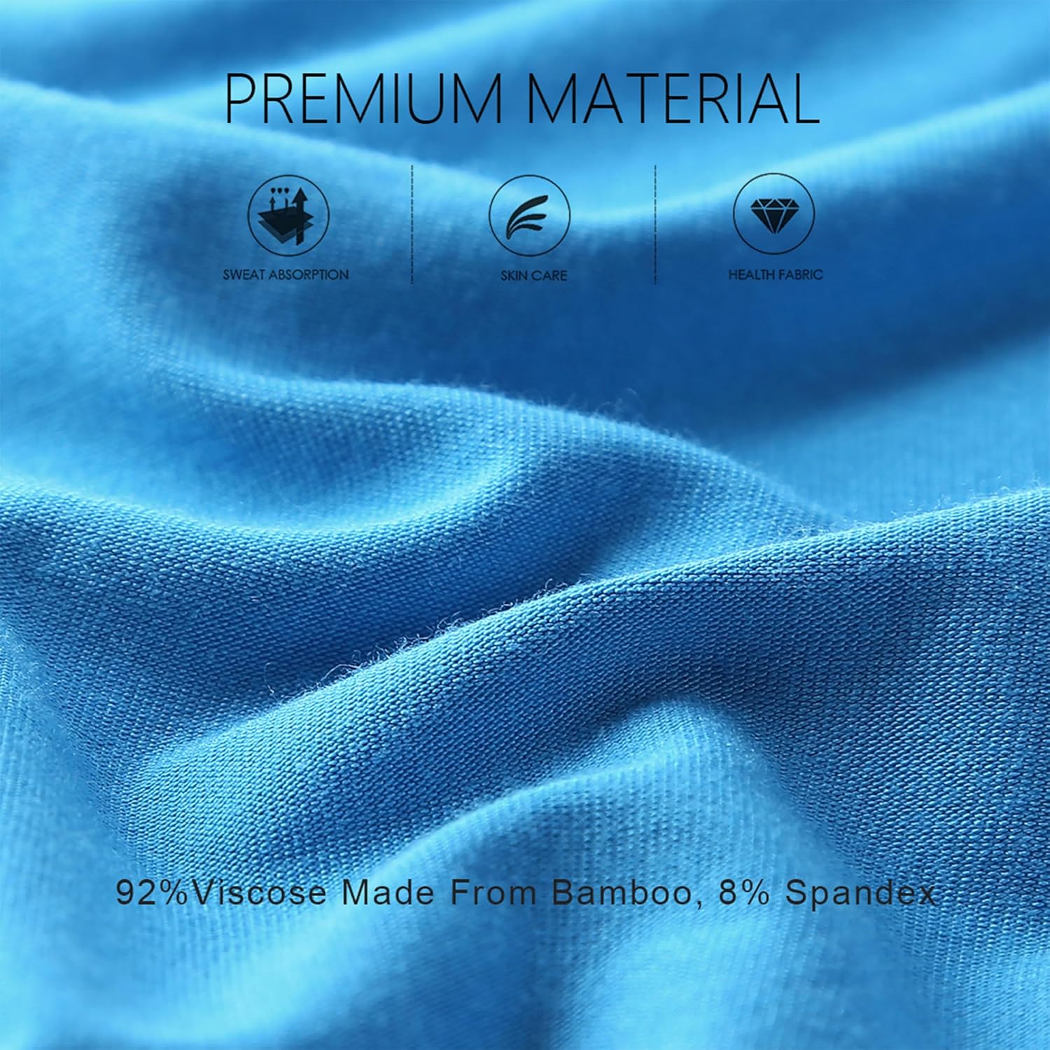 BAMBOO COOL Men's Ultra Breathable Underwear,No Riding Up Boxer Briefs with ComfortFlexible Waistband,Multipack