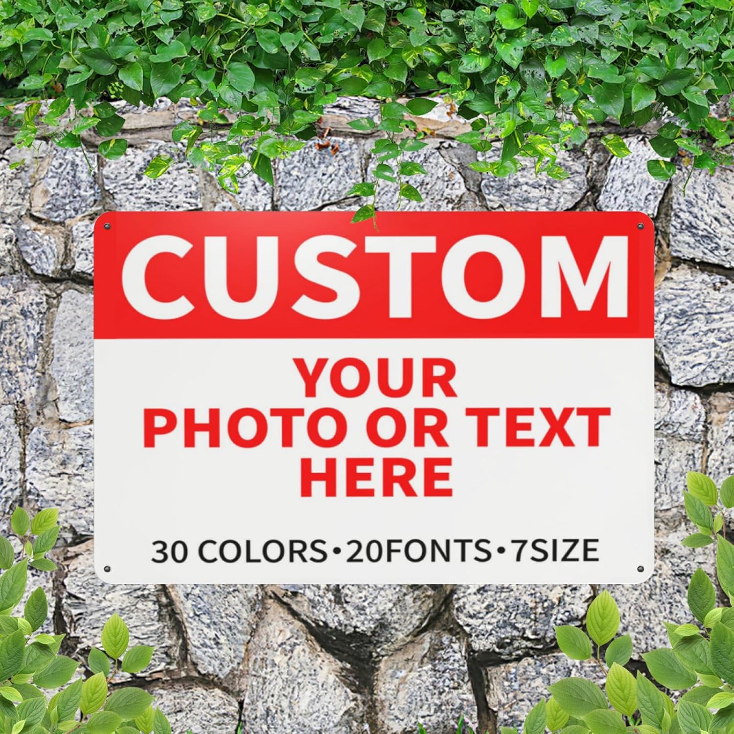 Bulk Custom Signs Outdoor Metal Sign Personalized Signs for Business, Office, Home, Road Signs, Garden Signs, Parking Signs, Decorative Signs, 8''x6''