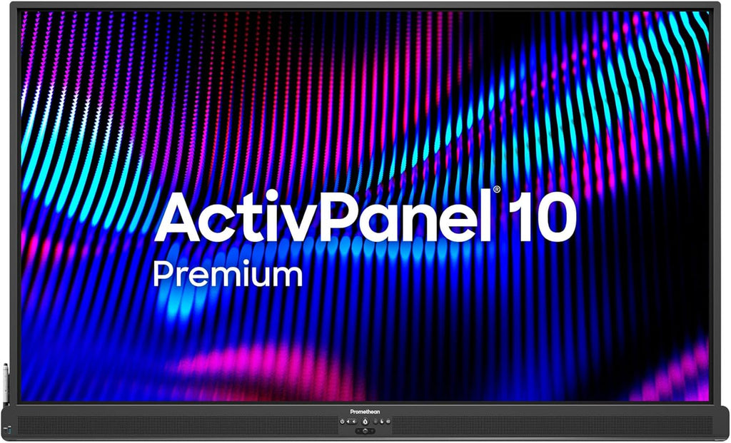 Promethean ActivPanel 10 Premium 65" High Specification Digital Whiteboard for Office or Classroom, 4K UHD, OS Flexible Device, Panel Included, 3 Year Onsite Support