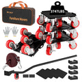 Furniture Dolly,Furniture Movers with 5 Wheels,Carbon Steel Panel Heavy Duty Dolly,Furniture Lifter with 5 360° Rotatable Rubber Universal Wheels,Maximum Load 3747 LBS(Oversize)