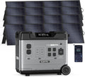 OUKITEL 5120Wh Portable Power Station with 4x200W Solar Panel (2025 NEW), P5000 Pro Solar Generator Large Capacity, 5*AC Outlets (6000W Peak), 1800W Fast Charging, Battery Power Station for Home Use