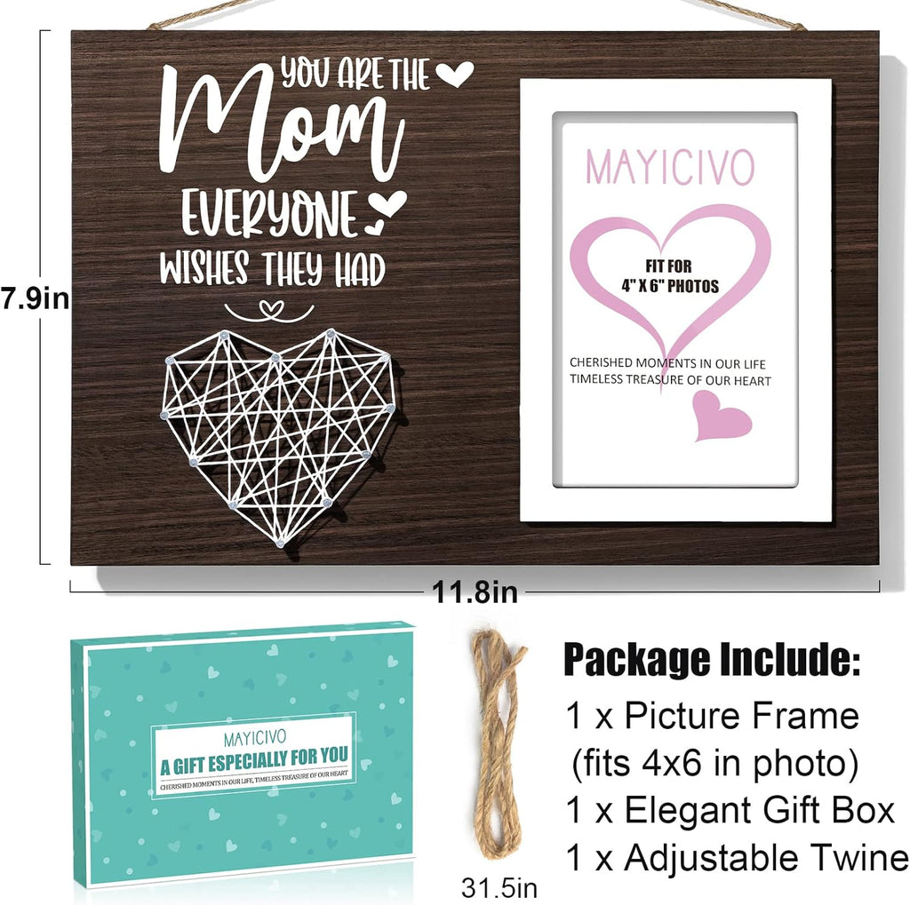 Best Mom Gifts Christmas Gifts for Mom from Daughter Son Kids, Mom Picture Frame Mother-in Law-Gifts New Mom Gifts for Women, Birthday Gifts for Mom Who Has Everything Mom Thanksgiving Gifts-4x6 Photo