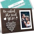 Engagement Wedding Gifts for Couples: Boyfriend & Girlfriend, Romantic Picture Frame - 4x6 Photo