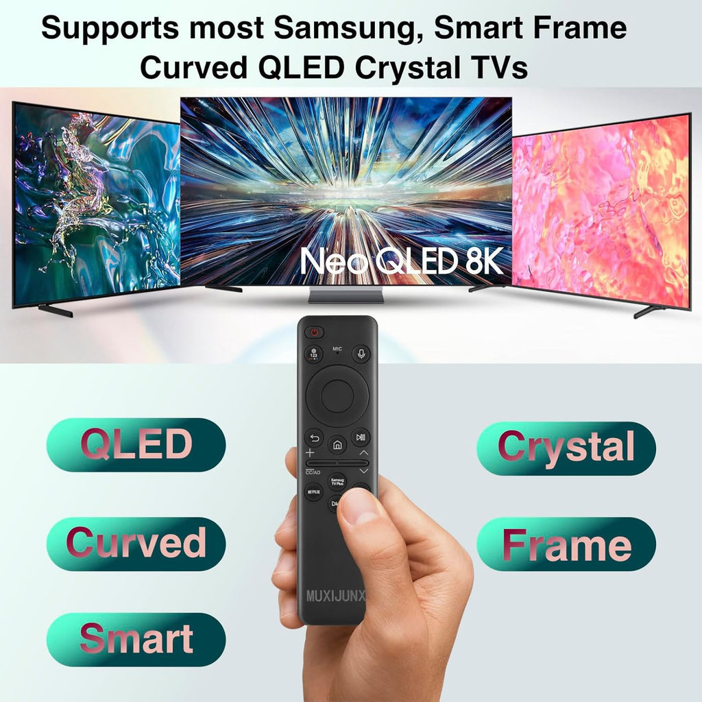 Replacement for Samsung BN59-01432A Solar Remote Control Compatible with Neo QLED 8K HDR Smart TVs
