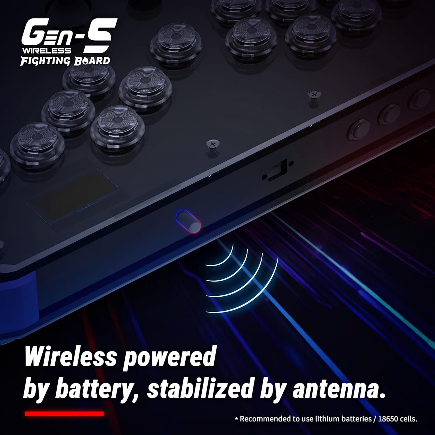 Brook Gaming Gen5W Fighting Board – Wireless Compatible Controller Board for P5, PC & Steam Deck | Ultra-Low Latency | Turbo, Macro & RGB Customization (Exclusive Version) (Gen5W)