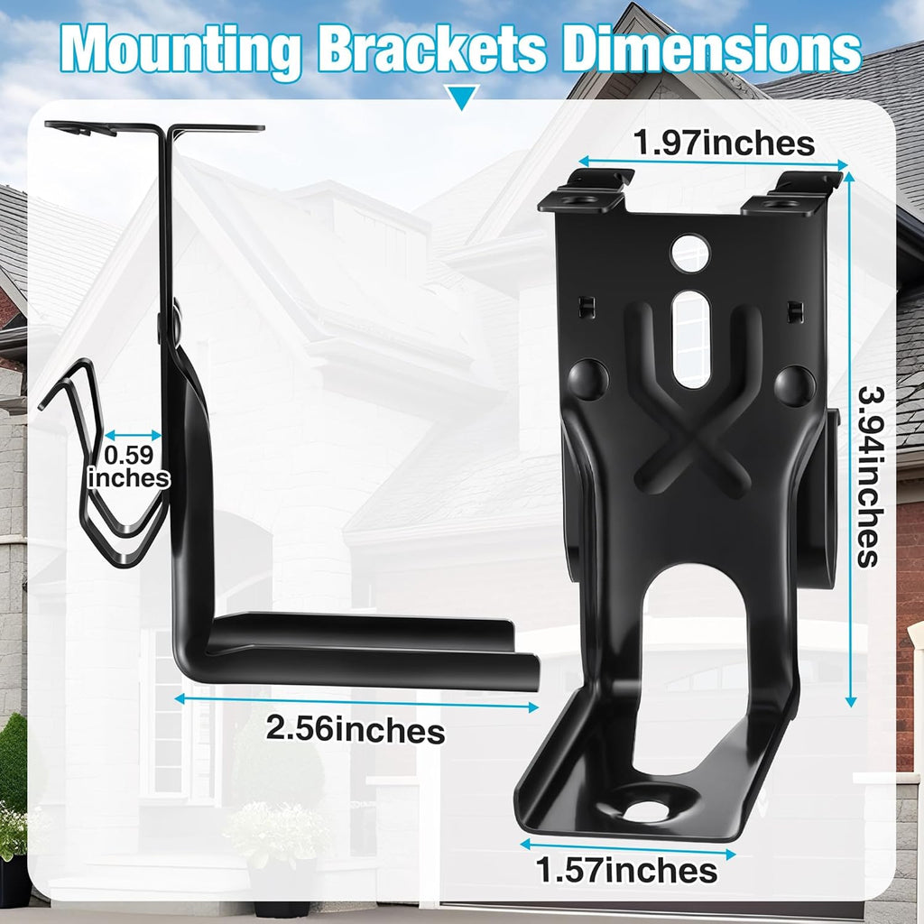 4 Pcs Garage Door Sensors Bracket, Replacement for 41A5034 Safety Sensor Kit Brackets, Compatible with Craftsman/Chamberlain/Liftmaster Garage Door Sensor