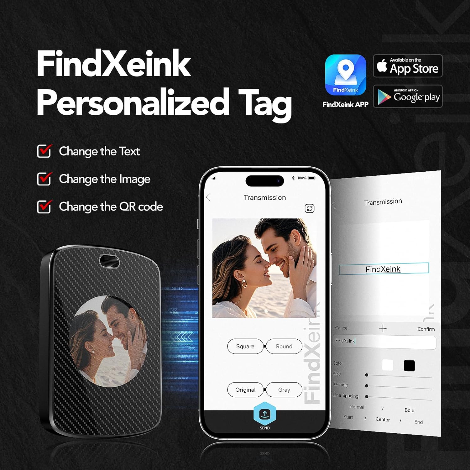 Photo Keychain,Picture Keychain,E-Ink Custom Photo Keychain with FindMy Tracker and Custom Design Color Photo,Text,Item Locator for Key,Pets,Luggages,iOS 14.0 and Up,Great Gift for Family and Friends