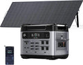 OUKITEL P2001 Plus 2400W/2048Wh Solar power station with 4 AC Outlets(5000W Peak),2400W Solar Generator with 500W Solar Panels, 1800W Super Fast Charging, Emergency Power Station for Home, Camping