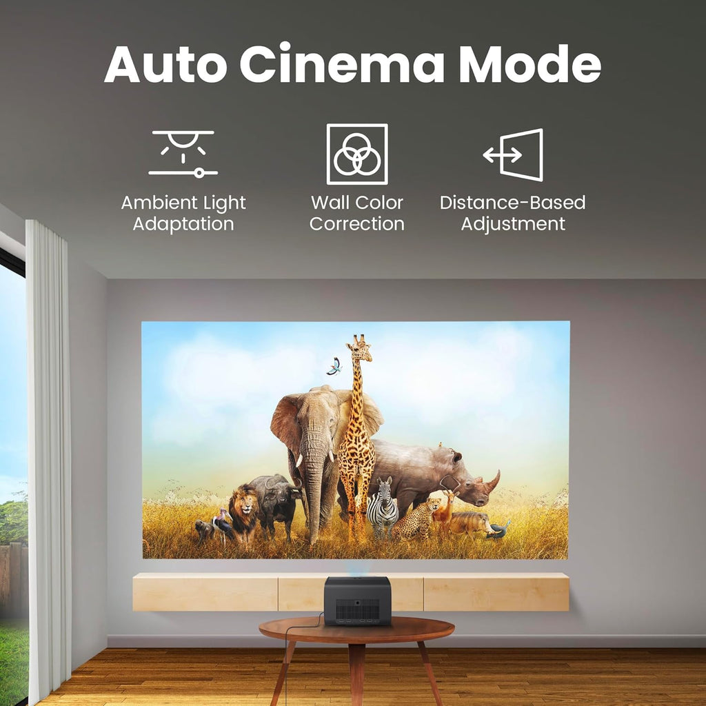 BenQ GP520 4K HDR 2600lm LED Living Room Projector for Home Entertainment with Google TV, Auto Cinema Mode, MEMC, Rec.709, HDR10+, HDMI 2.1, USB-A, USB-C, Wifi6, Bluetooth5.2, eARC, Dolby, 7.1 Channel