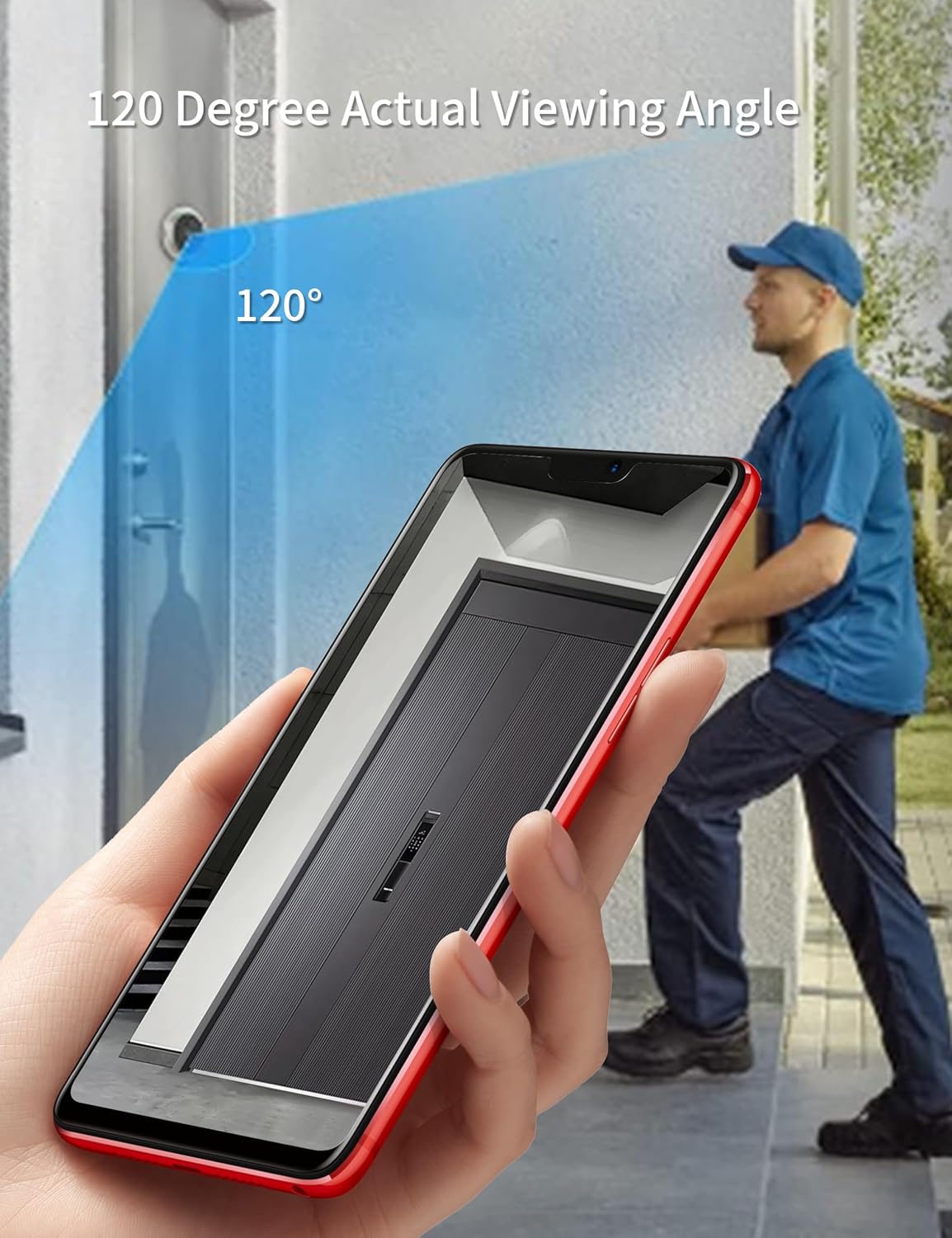 Peephole Door Viewer Digital Door Eye Viewer Camera 3.5 inch LCD HD Screen 120 Degrees Wide Angle View for Home Security System
