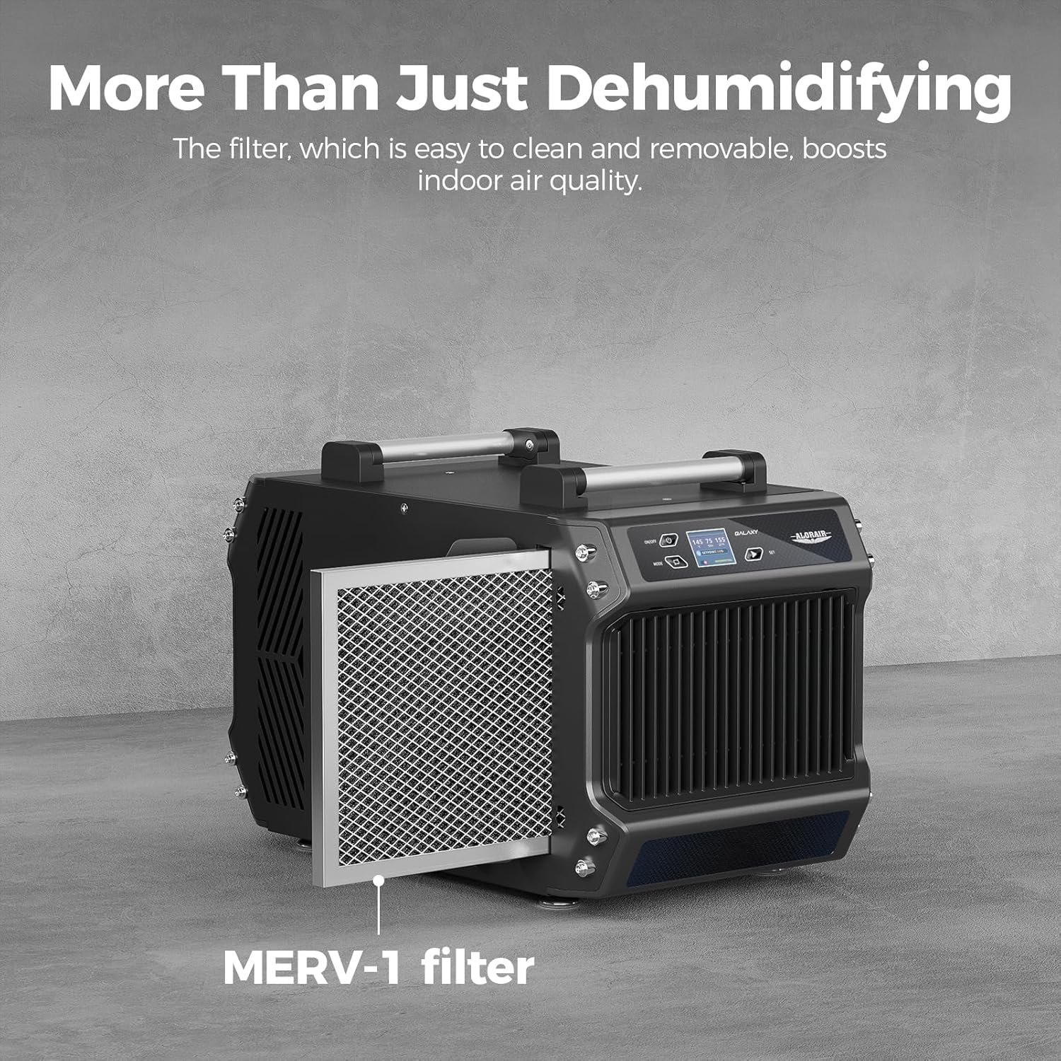 ALORAIR Crawlspace Dehumidifiers, 145 Pint Commercial Dehumidifier for Basements with Drain Hose, 1,800 Sq.Ft Auto Defrost Compact Portable Industry Crawl Spaces Dehumidifier
