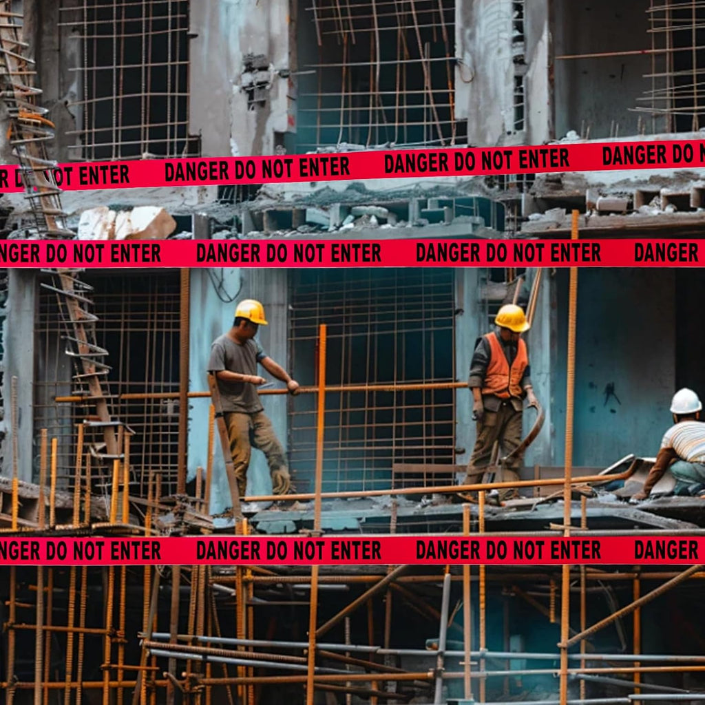 Danger DO NOT Enter Tape – 3 Inch x 1000 Feet | Bright Safety & Hazard Tape with Bold Black Text for Construction, Events, and Dangerous Areas (Danger DO NOT Enter, 1 Pack)