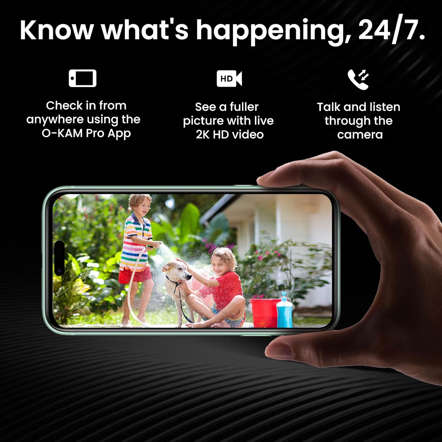 2025 Upgraded 2K Wireless Security Camera with 64G SD Card, Free Cloud Storage, 1-6 Month Battery Life, AI Motion Detection, Spotlight, Siren Alarm, 2-Way Audio, Waterproof WiFi Surveillance Camera